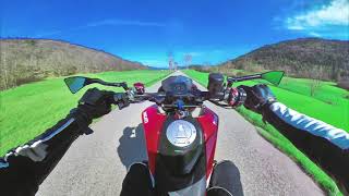 Wheelie practice in the south of France on a DUCATI HYPERMOTARD 950 SP | VLOG 35