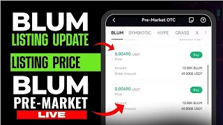 BLUM AIRDROP LISTING UPDATE: Blum Pre-Market Price (POSSIBLE LISTING PRICE)