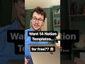 Want 14 free Notion Templates?