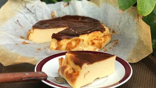 (eng)Basque Cheesecake/ชีสเค้กหน้าไหม้/บาสก์ชีสเค้ก/Mileyhomemade