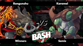 Gourmet Bash 3.5 - Rongunshu (Loxodont) vs Karamel (Kragg) - RoA2 - Winners Semis