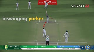 Perfect inswinging yorker - Cricket 22 - wicket hitting deliveries