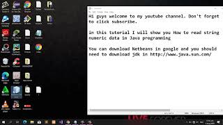 HOW TO READ STRING AND NUMERIC IN JAVA PROGRAMMING