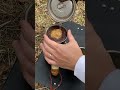 ウッドストーブとコーヒー wood stove and coffee camping bushcraft outdoors shorts