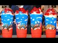 NEW MENU 🍓🍊🔵Blue Orange Strawberry Smoothie🔵🍊🍓 🎨Gallery Cafe🎨 cafe vlog / ASMR 【4K】 카페 브이로그 카페 알바