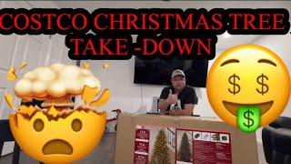 THE BEST 7.5 FOOT COSTCO CHRISTMAS TREE TAKE DOWN AND RE-BOX
