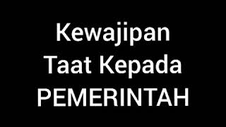 Kewajipan Taat Allah, Rasulullah dan Ulil-Amri. An Nisa' ayat 59.