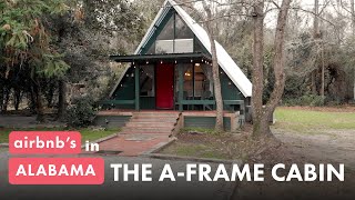 Step Back in Time at This 1950s Era A-Frame Cabin. | Alabama Airbnbs