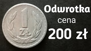 Destrukt menniczy 1 Złoty PRL odwrotka 1966 niezwykła moneta, możesz taką posiadać w domu.