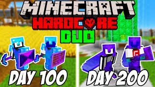 We Survived 200 Days In Hardcore Minecraft | Duo Minecraft Hardcore 100 Days