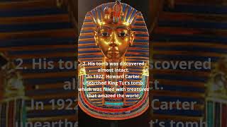 3 Fascinating Facts About King Tutankhamun #egypt #tutankamon #pharaoh #shorts #history #education