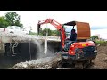 แม็คโครเจาะถนน รถแม็คโครคูโบต้า kubota ติดหัวเจาะ แย๊กปูน mini excavator 2017 chanawan