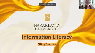 Citing Workshop - Information Literacy with NU Library