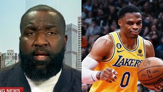 Kendrick Perkins Says its 'Obvious' LA Lakers TRADE Russell Westbrook for Kyrie Irving! Nets ESPN
