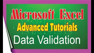 4 - Data Validation | Excel Advanced Tutorials | IT Plus