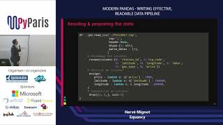 PyParis 2018 - Modern Pandas - Writing effective, readable data pipeline