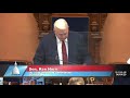 sen. horn delivers the invocation to open the michigan senate session