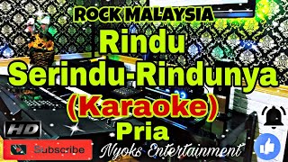 RINDU SERINDU RINDUNYA - Spoon (Karaoke Malaysia) Nada Pria || C=DO