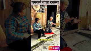 चमकने वाला टकला |\\😂😂 - mini wood toy -wood craft challenge - wood working Art #shorts #funny  #memes