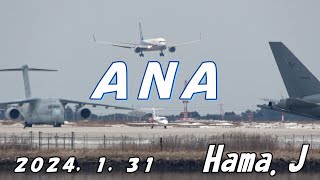 今日のＡＮＡさん（午後）（米子鬼太郎空港）２０２４，１，３１