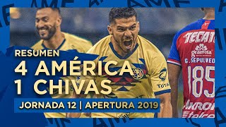 Resumen: América 4-1 Chivas - Jornada 12 | Apertura 2019