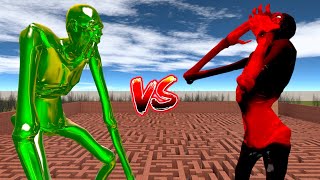 GIANT TOXIC SCP-096 vs GIANT GOLD SCP-096  In Garry's Mod!