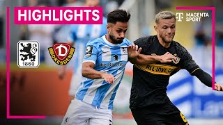 TSV 1860 München - Dynamo Dresden | Highlights 3. Liga | MAGENTA SPORT