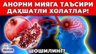 ДАҲШАТ! ОДДИЙ АНОР ОДАМ БИЛАН НИМАЛАР ҚИЛИШГА ҚОДИР? КЎРАМИЗ.