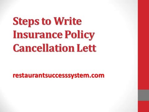 Steps to Write Insurance Policy Cancellation Letter 2016 Steps to Write Insurance Policy Cancellation Letter 2016