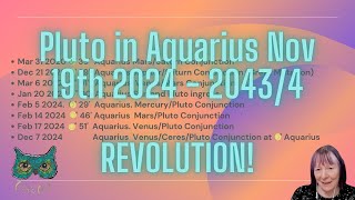 Weirdly Cosmic Astrology Pluto in Aquarius Nov 19th 2024 - 2043/4 | REVOLUTION!!