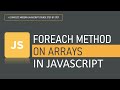forEach() method on Array in JavaScript | Array methods | JavaScript