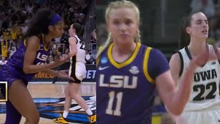 LSU players hilarious reaction to Caitlin Clark hitting these 3's on them 😂