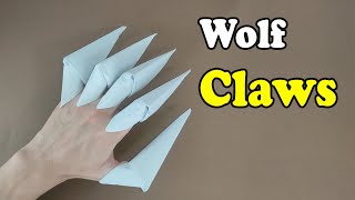 How To Make a Paper Wolf Claw - Paper Claws