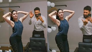 Katrina Kaif and Vicky Kaushal dancing together after their Marriage