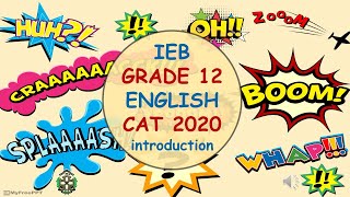 English HL   Grade 12   IEB   CAT      2020    Task 1 as an online lesson