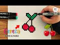 Como pintar una CEREZA en PIXEL ART – Tutorial paso a paso #pixelart #cereza