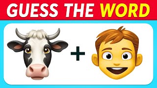 Guess 50 WORDS by Emojis? 🤔 Emoji Quiz 2024