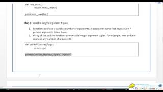 MODULE-9 PYTHON TUPLE