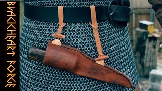 Horizontal Viking Knife Scabbard: How They Work and How to Carry Them, Made by Blackheart Forge