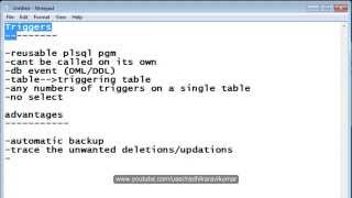 PLSQL: Triggers part-1