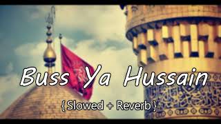 Buss Ya Hussain Slowed And Reverb | Nademm Sarwar Noha |  @slowedreverbsonglover007
