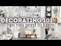 DECORATING YOUR HOME 101 | HOME DECORATING TIPS YOU NEED TO KNOW | DECORATING HOME HACKS 2022