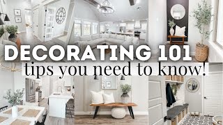 DECORATING YOUR HOME 101 | HOME DECORATING TIPS YOU NEED TO KNOW | DECORATING HO