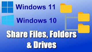 ✅Share Files, Folders & Drives Between Computers Over a Network in Windows 11/10