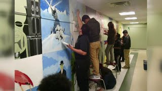 School paints over murals created by former students