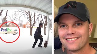 FedEx driver learns unfortunate truth about one house , stops van then immediately runs to do this