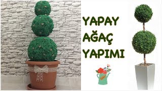 Dekoratif Top Ağaç Yapımı - How To Make A Artifical Tree