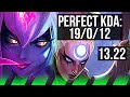 EVELYNN vs DIANA (JNG) | 19/0/12, 3.0M mastery, Legendary, 1400+ games | EUW Master | 13.22