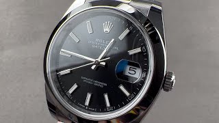 Rolex Datejust 41mm Black Dial 126300 Rolex Watch Review