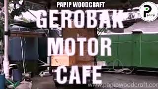 Motor roda tiga custom gerobak cafe